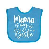 Inktastic Mama is My Bestie Boys or Girls Baby Bib