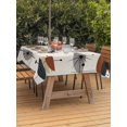 thumbnail image 4 of 52x70 Inch Outdoor Tablecloth with Umbrella Hole Zipper Rectangle Navy Bohemian Rectangular Tablecloths Outside Waterproof Geometric Boho Abstract Color Block Patio Table Cloth Cover for Picnic Party, 4 of 8