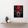 thumbnail image 2 of Midnight Blood Moon in Tokyo Conceptual Artwork Gothic Street Japanese Cityscape Unframed Wall Art Print Poster Home Decor Premium, 2 of 5