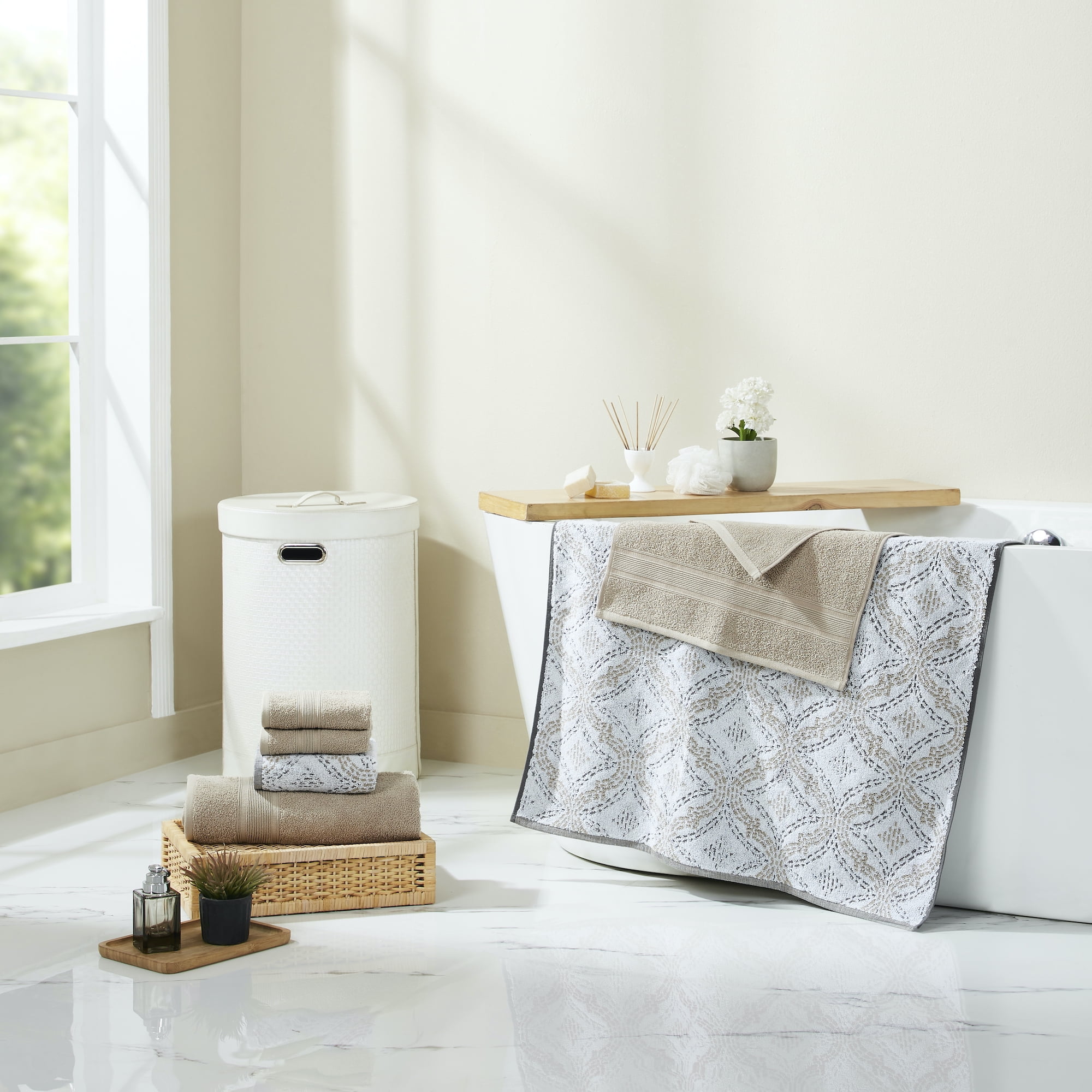 Free Shipping! Modern Threads 6-Piece Cotton Bath Towel Set