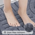thumbnail image 4 of Bathroom Rugs Sets 4 Piece, Super Soft and Absorbent Non Slip Microfiber Toilet Bathroom Mats, 4 of 13