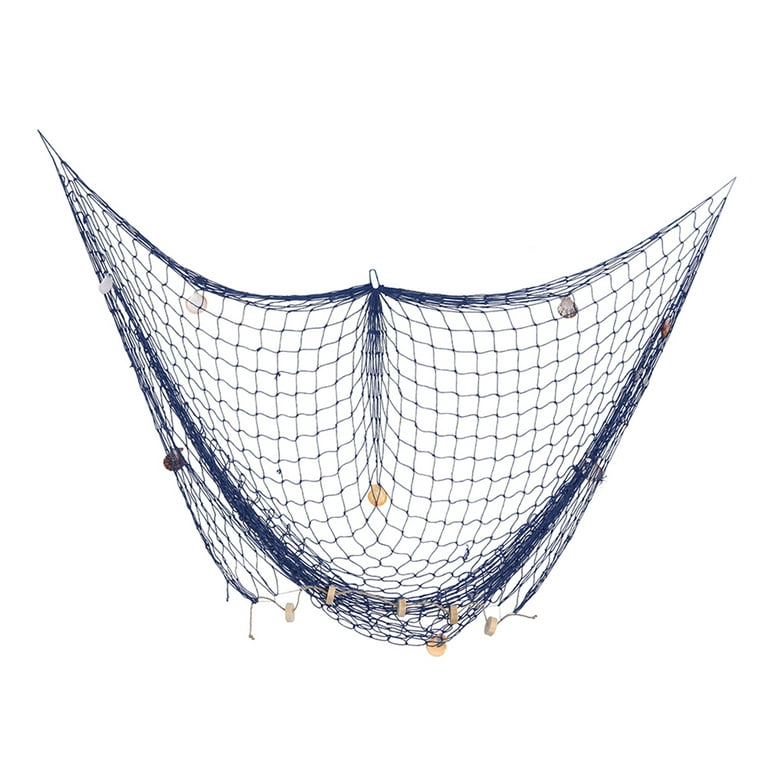 150x200cm Mediterranean Style Decorative Fish Netting Marine Fishing Net  Wall Decoration Photographing Background