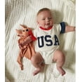 thumbnail image 2 of Okbabeha Fourth Of July Baby Boy Girl Outfit Summer Clothes USA Embroidery Romper Bubble Bodysuit Patriots Baby Clothes, 2 of 7