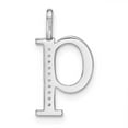 thumbnail image 4 of 14K White Gold Diamond 0.035-CT Lower Case Style Q Initial Charm Pendant, 4 of 4