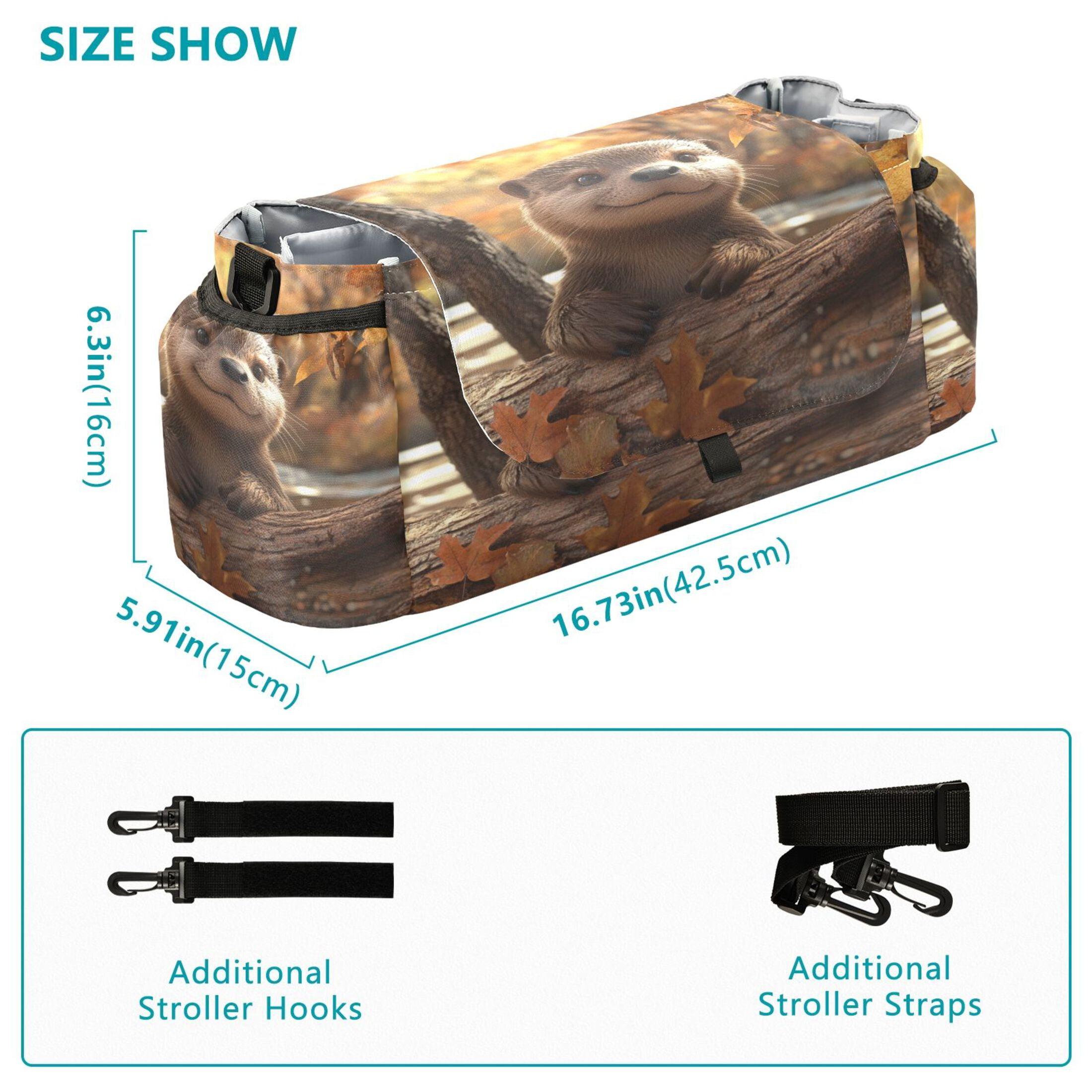 DIXRUYEE Stroller Organizer Cute Wilderness Explorer Printed