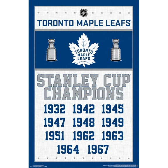 NHL Toronto Maple Leafs - Champions 16 Wall Poster, 22.375" x 34"