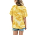 thumbnail image 4 of Delliss Girls Casual Tops Tie Dye Short Sleeve Loose Gradient T-Shirt Summer Crewneck Casual Tie Dye Tee, 4 of 8
