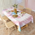 thumbnail image 3 of Colorful Tie Dye Pattern Rectangle Tablecloth 60"x102",Waterproof Polyester Rectangle Table Cloth, Wipeable Spillproof Polyester Tablecloth for Dining, Camping, Indoor and Outdoor, 3 of 6