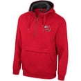 thumbnail image 2 of Men's Colosseum Red Western Kentucky Hilltoppers Team Half-Zip Pullover Hoodie, 2 of 3