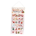 thumbnail image 3 of Bolsa de almacenamiento colgante BLESIY calendario de adviento navideño 24 bolsillos, 3 of 8