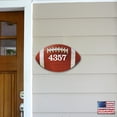 thumbnail image 5 of Football Wooden Custom House Number Sign by G. DeBrekht | Love Family Kids Decor - MA989802, 5 of 7