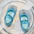 thumbnail image 5 of Ccpelsie Flower Girl Shoes Dress Shoes Toddler Girls Flats Princess Wedding Shoes for Little Big Kids(Sky Blue,13.5), 5 of 9