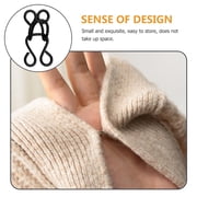 HOKARUA 100pcs Sewing Hooks and Eyes Closure Eye Sewing Closure Metal Buckle for Bra