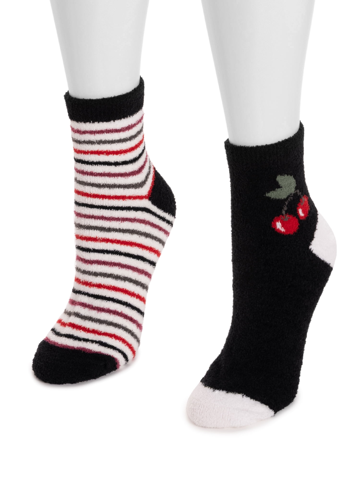 MUK LUKS Women's Cozy Novelty Socks, 2-Pack