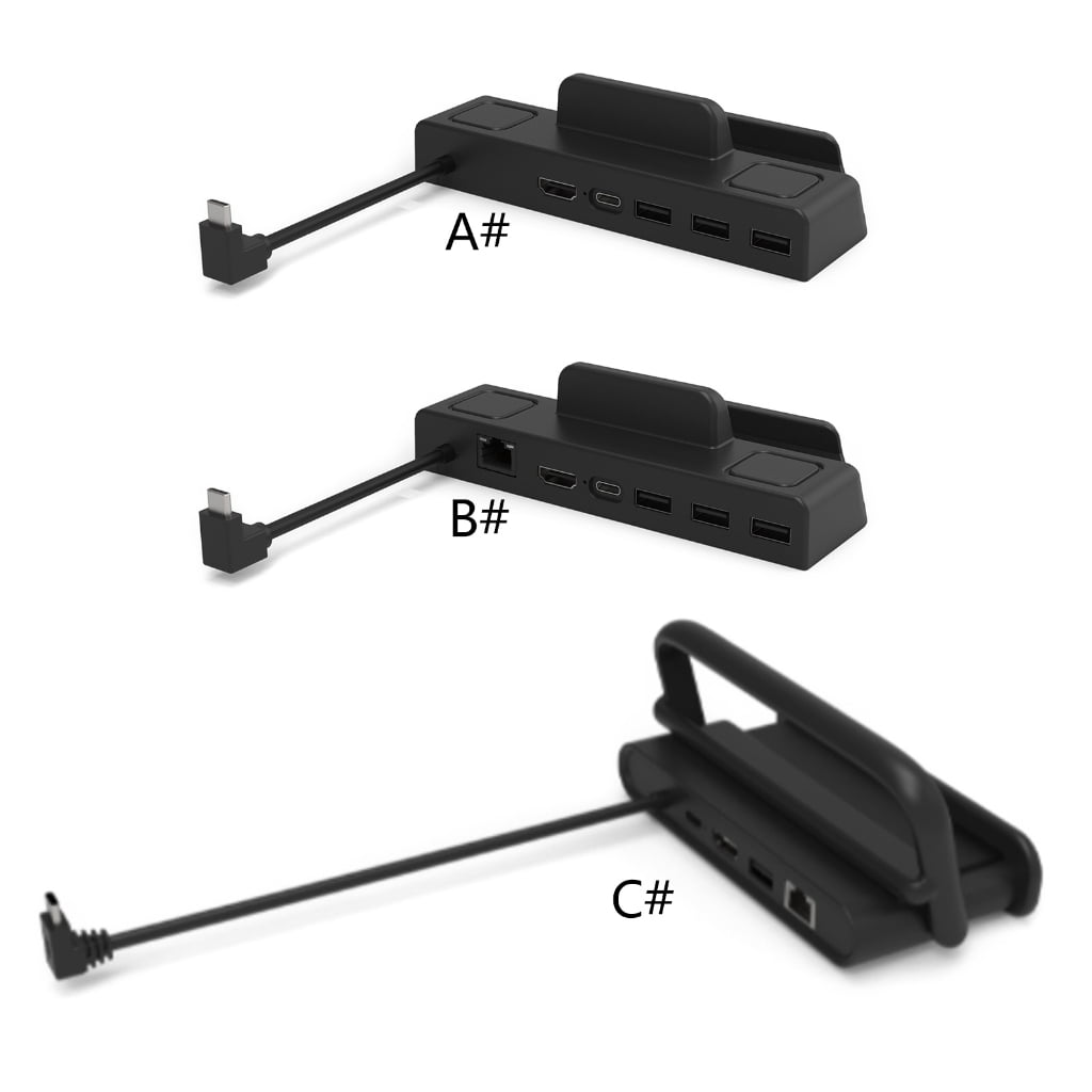 Docking Station for Steamdeck Game Console 6-in-1 Hub Dock with 4K60HZ, PD65W Fast Charging