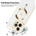 thumbnail image 3 of for iPhone 14 Pro Max Case [Support Magsafe] Love Heart Pattern Magnetic Plating Electroplate Luxury Elegant Case Camera Protector Soft TPU Shockproof Protective Corner Back Cover -White, 3 of 12