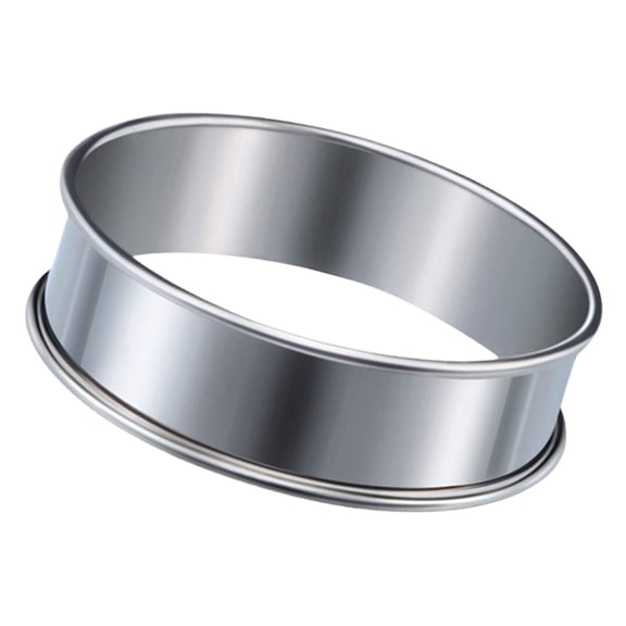 Functional Baking Rings Pastries Molds Sturdy Rolled Edges Baking Rings Stable Stainless Steel Molds for Home Cooks