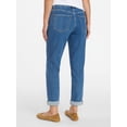 thumbnail image 4 of Time and Tru Women's Mid Rise Boyfriend Jeans, 26" Inseam, Sizes 0-22, 4 of 6