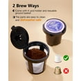 thumbnail image 2 of Tastyle Single Serve One Cup Coffee Maker, for K Cups and Grounds, Mini Coffee Maker with Portable Handle, 6 to 12 Oz Brew Size, for Travel, Camping, Offi, 2 of 8