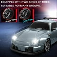thumbnail image 5 of UUGEE RC Drift Car, 1:24 Remote Control Car for Kids, 20KM/H 4WD High Speed RC Cars with LED Lights, 4 Extra Drifting Tires, Vehicle for Adults Boys Girls 8-12，Black, 5 of 5