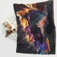 thumbnail image 6 of Yiaed Explosive Fluid Splash Art Print Dog Blankets-Cat Blanket Washable for Couch Protection,Puppy Blanket, Soft Plush Reversible Throw Furniture Protector-Large, 6 of 8