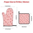 thumbnail image 2 of Naloa Fox Oven Mitts and Pot Holders 4 pcs Set, Cooking Baking Grilling Kitchen Oven Glove for Cooking, 2 of 6