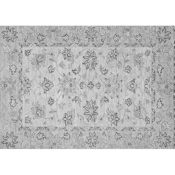 Ahgly Company Indoor Rectangle Oriental Gray Traditional Area Rugs, 3' x 5'