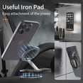 thumbnail image 3 of Magnetic Phone Stand, Compatible with MagSafe Phone Stand Holder for Desk, Multi-functional Foldable, Double-sided Magnetic Cell phone Stand, for iPhone 16 15 14 13 12 Pro Max, 3 of 6