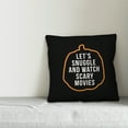thumbnail image 3 of Creative Products Let's Snuggle and Watch Scary Movies 18x18 Spun Poly Pillow, 3 of 3