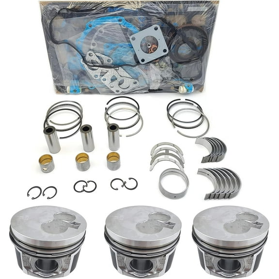 3TNM74 Engine Overhaul Rebuild Kit (No cylinder liner and valve) for Yanmar Engine SCT1 SA221 Tractor 3TNM74F-SAKV Engine Mini Excavator Generator 3TNM74 John Deere Engine