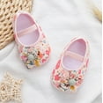 thumbnail image 6 of HUANBAI Baby Girls Soft Toddler Shoes Toddler Walkers Shoes Colorful Flowers Princess Shoes Sandals Flat Walkers Shoes 11, 6 of 8