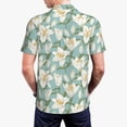 thumbnail image 4 of Daiia Lilies Flowers Pattern Men’s Polo Shirts,Solid Deck Shirt,Classic Fit, Breathable Cotton Polo for Casual and Sport Wear-4X-Large, 4 of 9