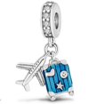 thumbnail image 1 of Colgante De Plata 925 Encanto Globo Aviones Café Accesorios Clásicos, 1 of 4