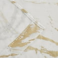 thumbnail image 3 of Dainty Home Premium Linen Textured Shower Curtain Set with 12 Hooks, Gold Metallic Marble Printed Fabric Bathroom Curtain, 3 of 5