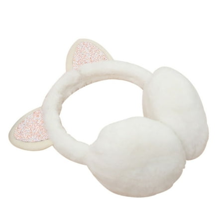 

Winter Autumn Warm Earmuffs Cute Cartoon Ear Earflap Plush Earmuff Women Girls Foldable Earwarmer