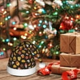 thumbnail image 6 of KLL Christmas Hats for Adults Plush Burger Fries Print Santa Hat Xmas Fluffy Santa Claus Hat for Women Men, 6 of 6