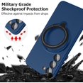 thumbnail image 6 of Compatible for Samsung Galaxy S23 Plus Case with Magnetic Ring Holder [Compatible with Magsafe & Camera Lens Protector] Soft TPU Shockproof Kickstand Phone Case for Galaxy S23 Plus Dark Blue, 6 of 12
