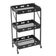 thumbnail image 1 of Carro Utilitario Rodante, Estantería De Cocina Plegable De 3 Niveles Multifuncional Para Sala De Estar, 1 of 7