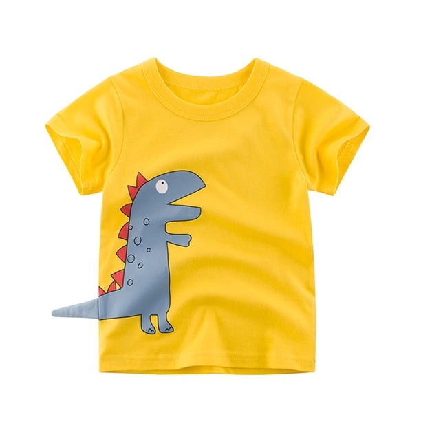 Camiseta para niños, para niños, niñas, niños, camisetas para niños, bebés, niños pequeños, camisetas de dibujos animados de algodón, ropa corta Tan Jianjun unisex