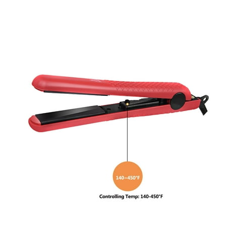 Gymax Ceramic Hair Straightener Straightens Curly Adjustable