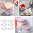 thumbnail image 4 of ifundom 6pcs Clear Cheese Slice Boxes Plastic Cheese Holders Butter Slices Boxes Fridge Cheese Butter Containers, 4 of 4