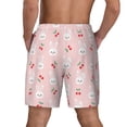 thumbnail image 4 of Balery Rabbit And Cherry Mens Swim Trunks Swim Shorts for Men Quick Dry Inseam Beach Shorts with Compression Liner Pocket-3X-Large, 4 of 9