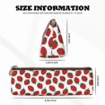 thumbnail image 4 of Xecao Hand Drawn Strawberry Print Leather Pencil Case -Stationery Bag Pen Holder for Work & Office, 4 of 5