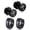 Black, variant on 2 Pairs Jesus Cross Earrings For Men,Mens Stud / Huggie Earrings Stainless Steel 2 Sides Jesus Christian Crucifix Jewelry Inspirational Small Hoop Stud Earring for Him