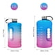 thumbnail image 2 of Botella de agua Irfora Botella de agua de motivación 2.2L / 3.78L con marcador de tiempo Camping al aire libre Senderismo Mochila Fitness Entrenamiento Botella deportiva Irfora Botella de agua, 2 of 7