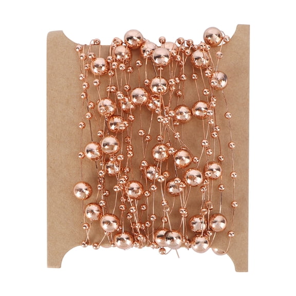 DEEPCRAFF Tough Cotton Thread Beaded Chain Rose Plated Gold for Durable Craft Use