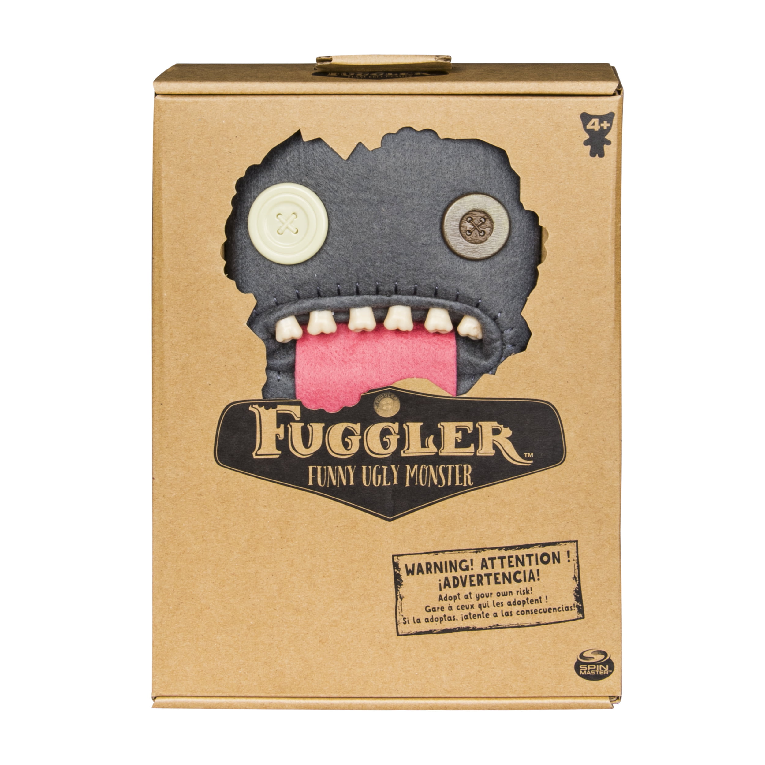 Fuggler Oogah Boogah New Collectable Soft Toy Grey Felt 9 Inch 