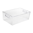 thumbnail image 4 of GUOOL Bac Organisateur de Rangement Transparent Panier de Rangement Clair pour Armoire de Maison L, 4 of 9