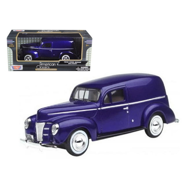 Motormax 73250brn 1940 Ford Berline Livraison Brun 1/24 Voiture Modèle Moulée sous Pression par Motormax