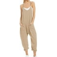 thumbnail image 1 of Womens Loose Oversized Sleeveless Jumpsuit Adjustable Spaghetti Strap Wide Leg Overall Rompers with Pockets, 1 of 5